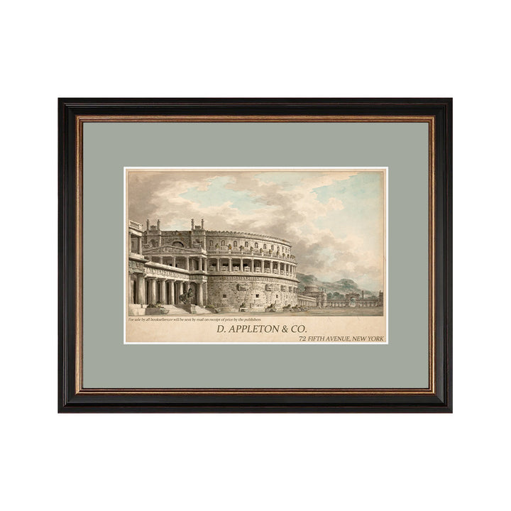 Vintage Romeinse Architectuur Ingelijste Kunst