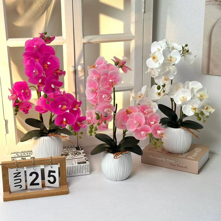 Levensechte Decoratieve Orchidee Arrangement voor Tafel Decor