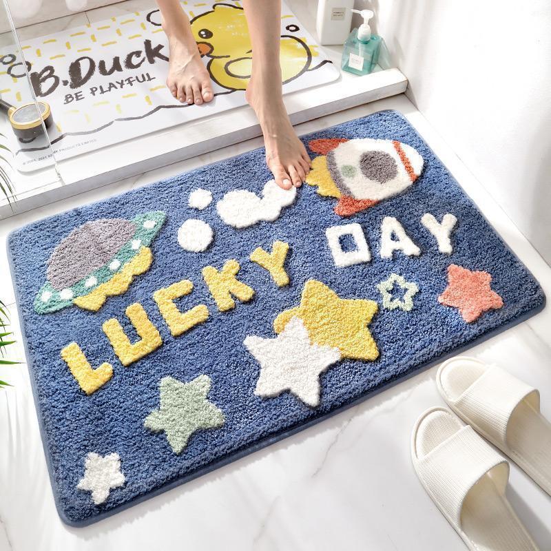 Pluche Badkamer Quote Mat