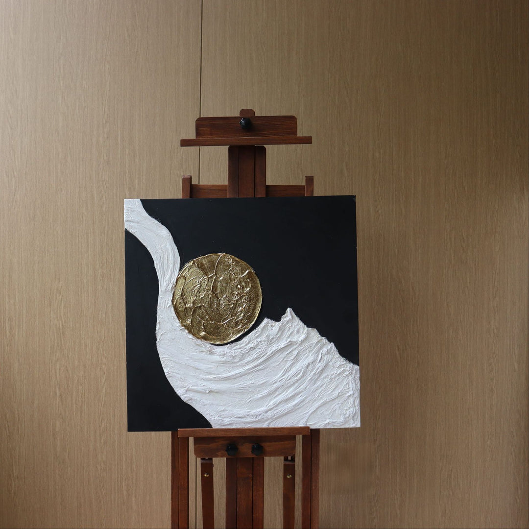 Abstract Textured Wandkunst voor Moderne Huizen