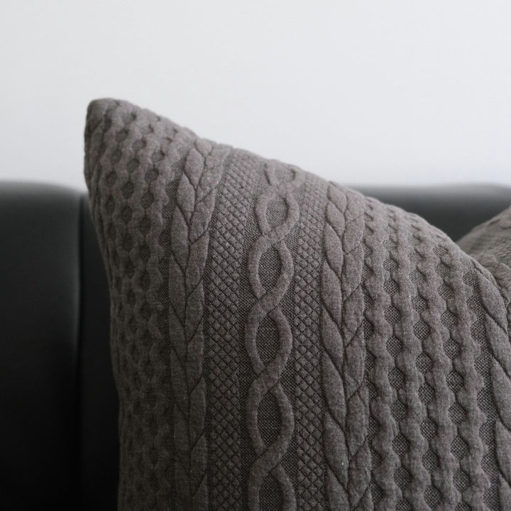 Textured Cable Knit Accent Kussen