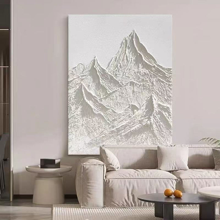 3D Berg Relief Ingelijste Canvas Wandkunst