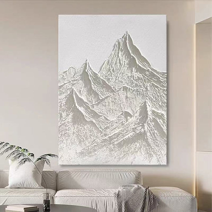3D Berg Relief Ingelijste Canvas Wandkunst