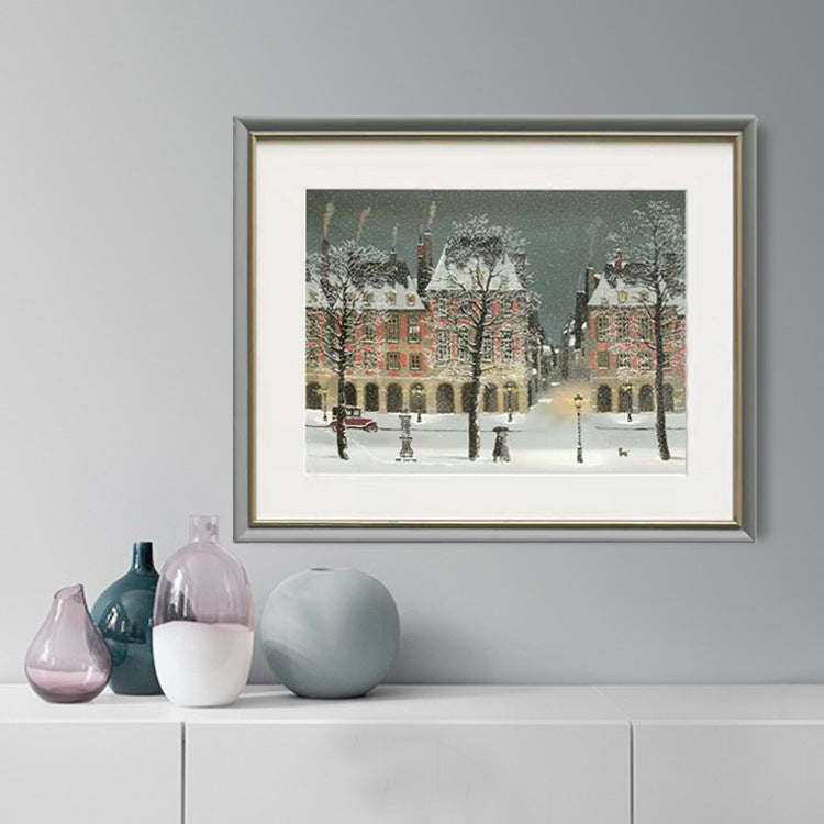 Ingelijste Winterlandschap Kunstwerk