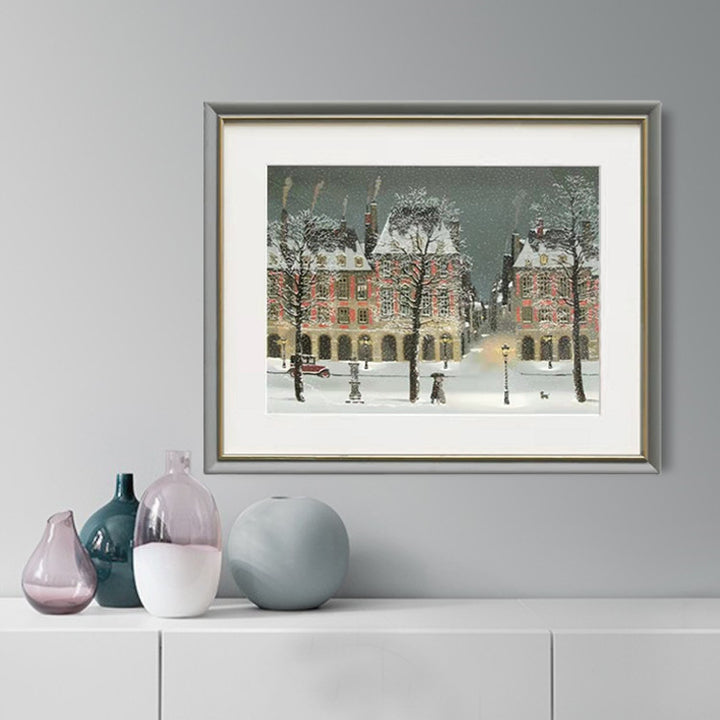 Ingelijste Winterlandschap Kunstwerk