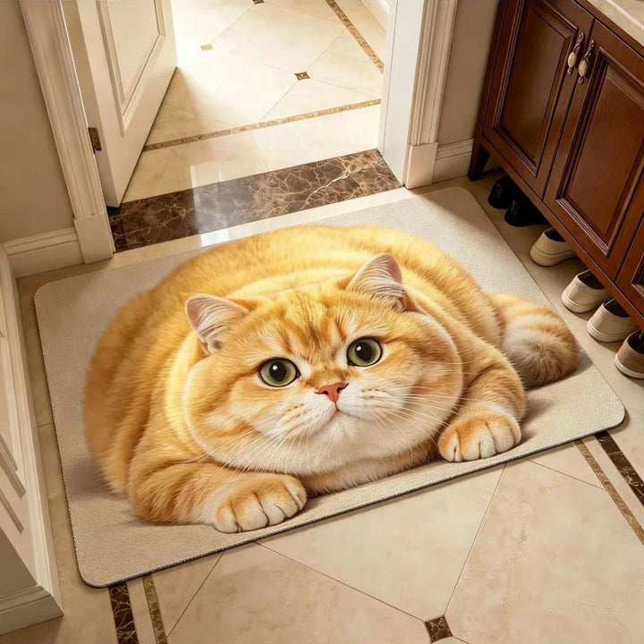 Schattig Kat-Thema Pluche Vloerkleed