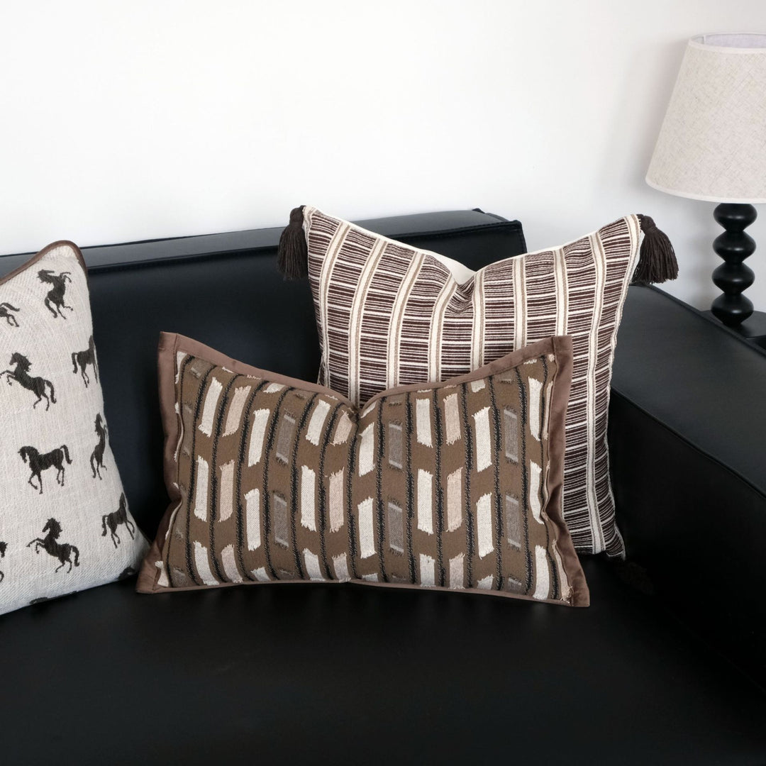 Textured Throw Pillow voor Sofa Huishouddecoratie