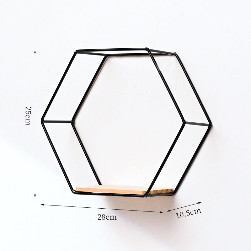 Hexagonale Muurbevestigde Plank