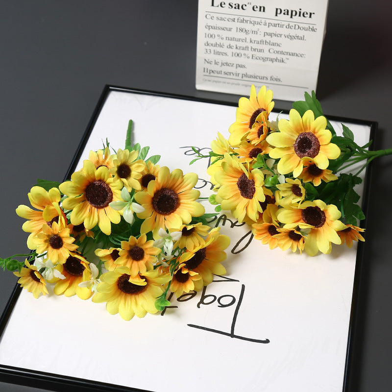 Decoratieve Nep Zonnebloem Boeket voor Thuis Display