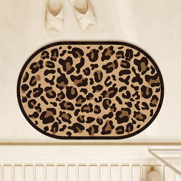 Pluche Luipaardprint Vloerkleed