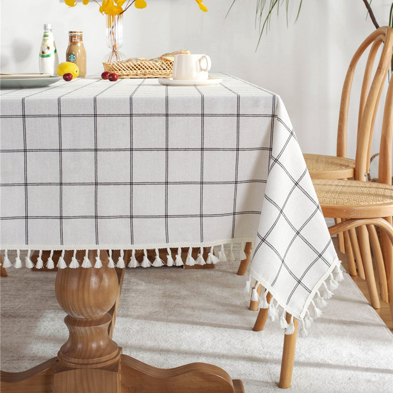 Decoratieve Geruite Tafelkleed