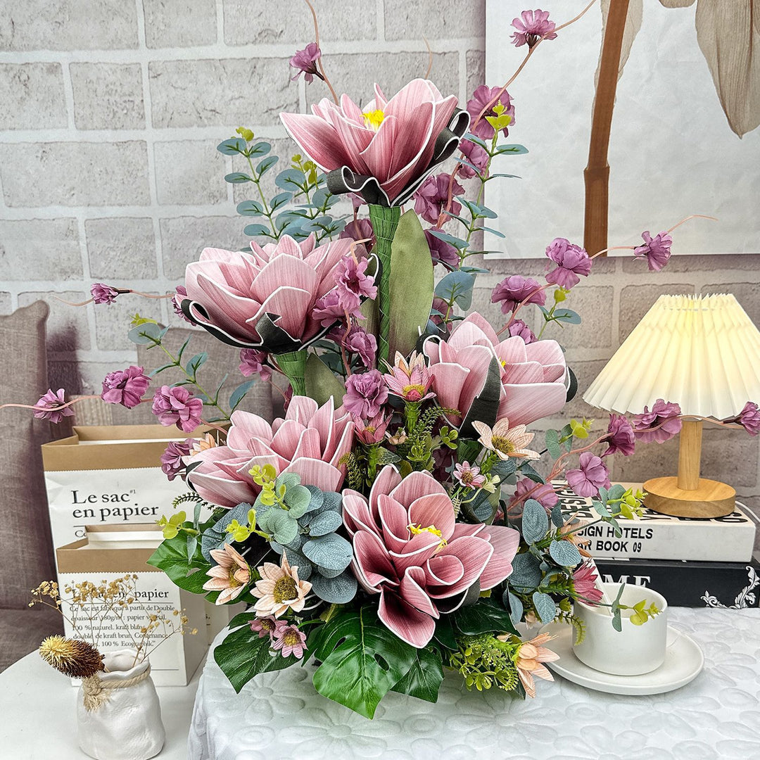 Elegante Levensechte Bloemstuk voor Interieurdecoratie