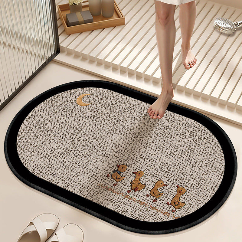 Absorberende Antislip Badmat met Winterthema