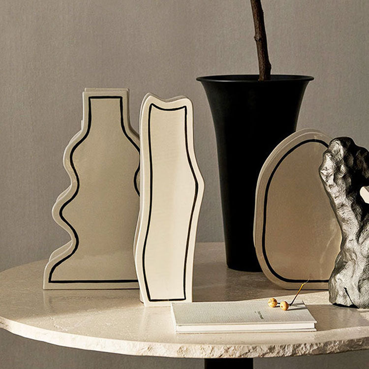 Abstract Gebogen Keramische Sculptuur