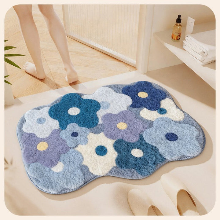 Bloem ontwerp badmat