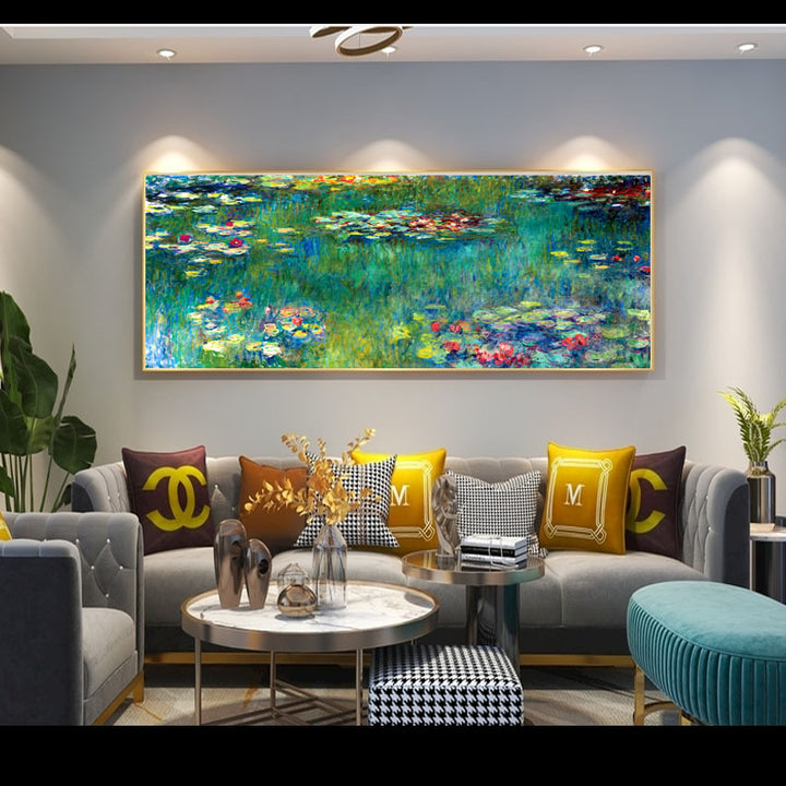 Grote Landschap Gecadreerd Canvas Kunst