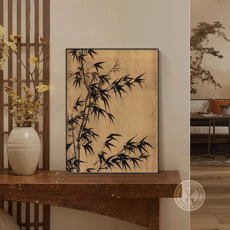 Bloemige Vogelprint Muurkunst