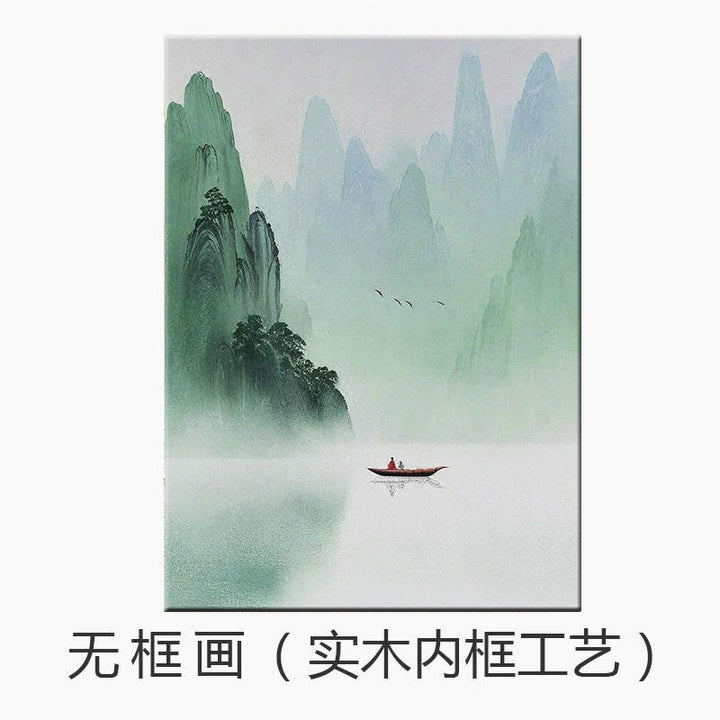 Serene Landschap Canvas Kunstprint