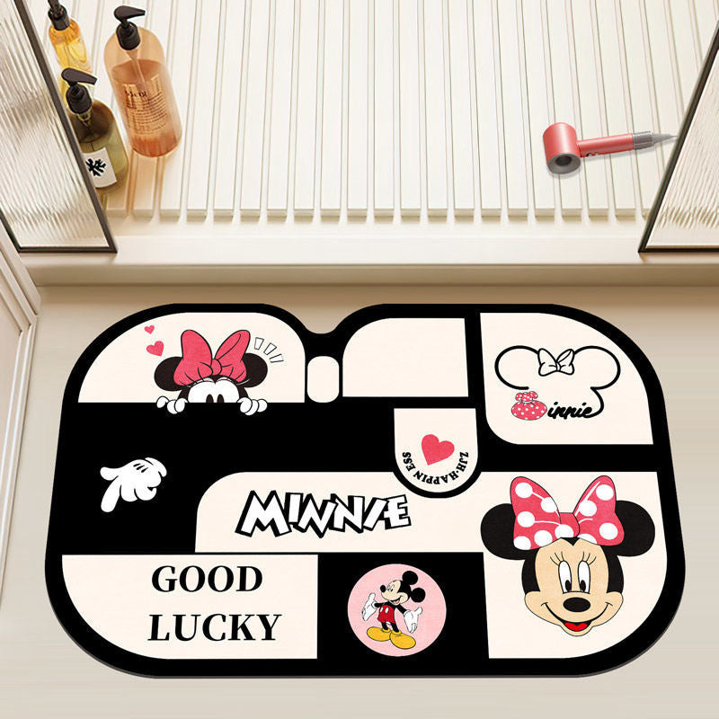 Mickey Mouse Themed Plush Badmat