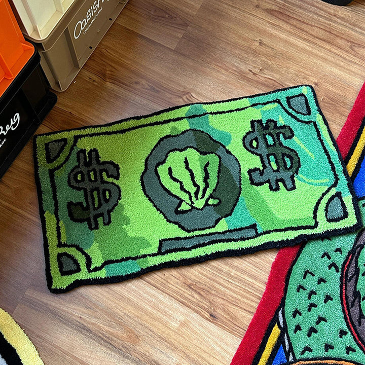Geld-Thema Pluche Vloermat