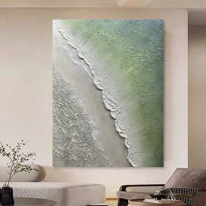 Textured Coastal Landscape Muur Kunst