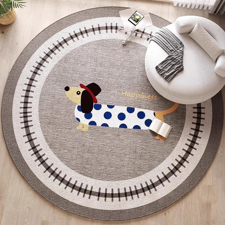 Decoratieve Honden-Thema Area Rug voor Thuisdecoratie