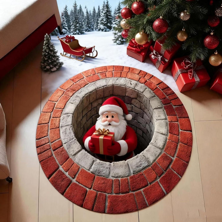 Kersttrein-Thema Area Rug