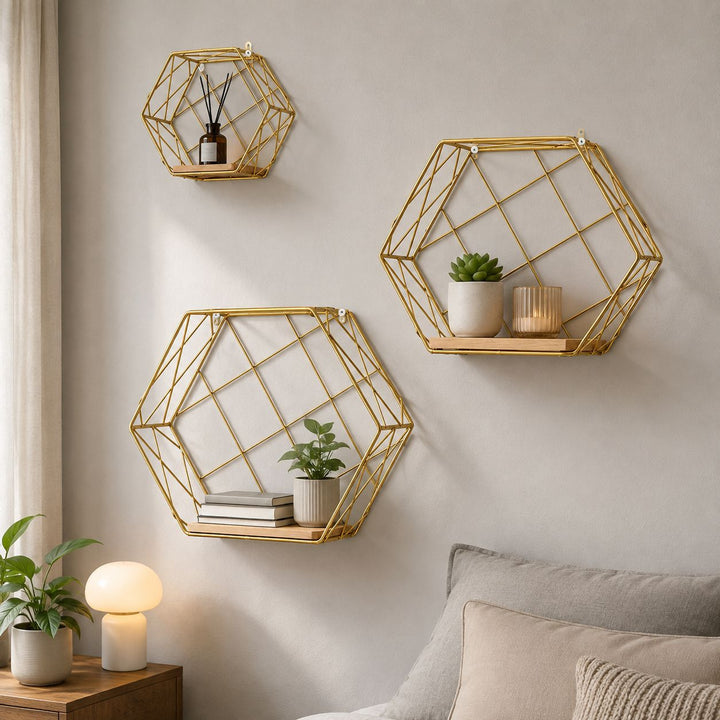 Geometrische Draad Plank Organisator
