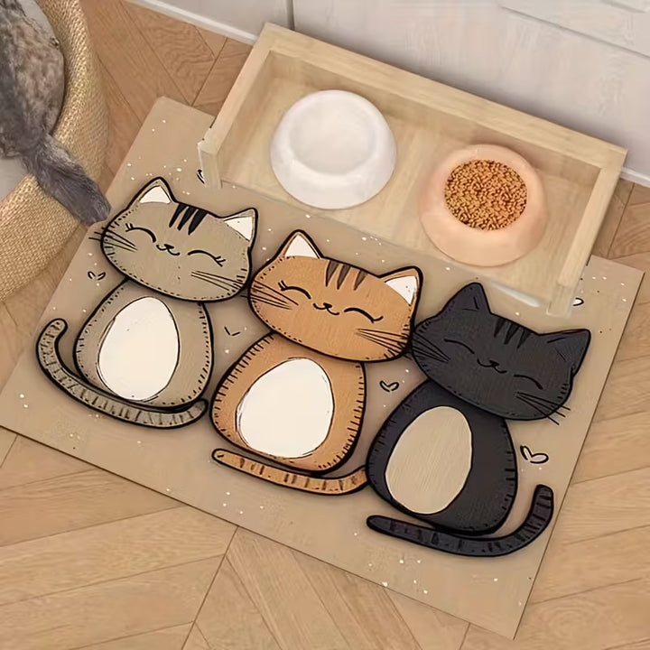 Schattige Kat-Thema Eetmat