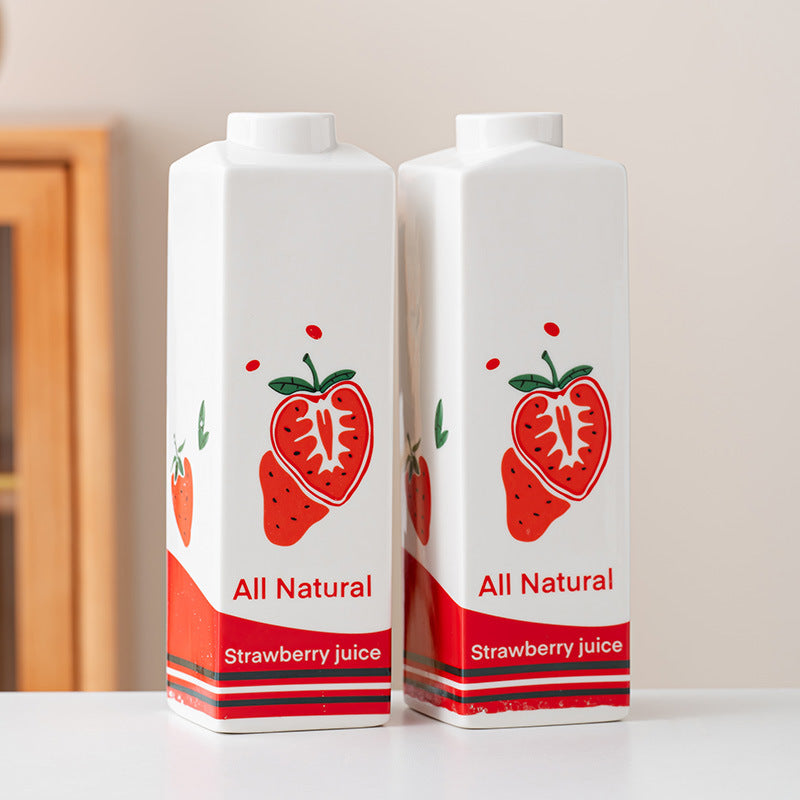 Creatieve Aardbeien Sap Vaasje