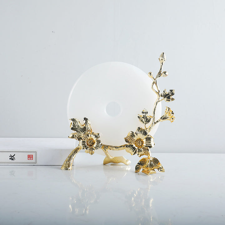 Luxe Bloemrijke Decoratieve Schijf Houder