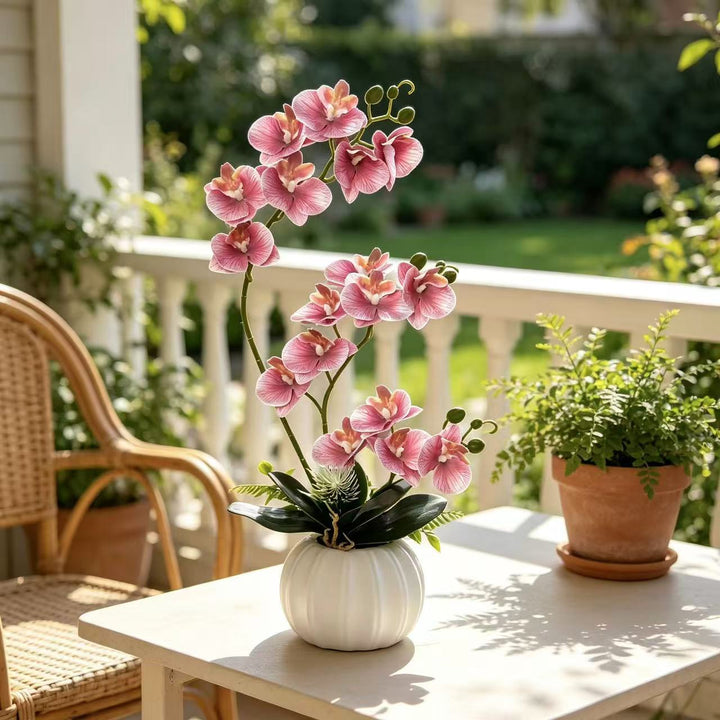 Elegante Kunstmatige Orchidee Bloesem Arrangement