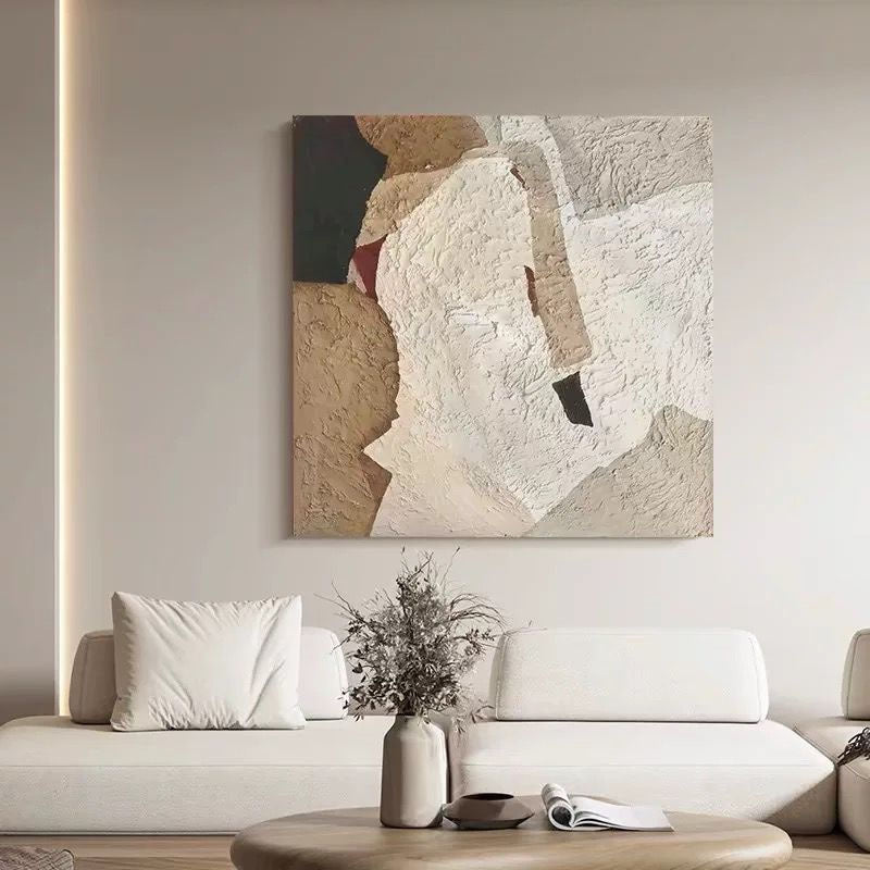 Textured Abstract Canvas Muurkunst