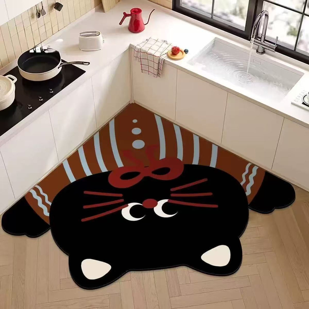 Cartoon Thema Keuken Comfort Mat