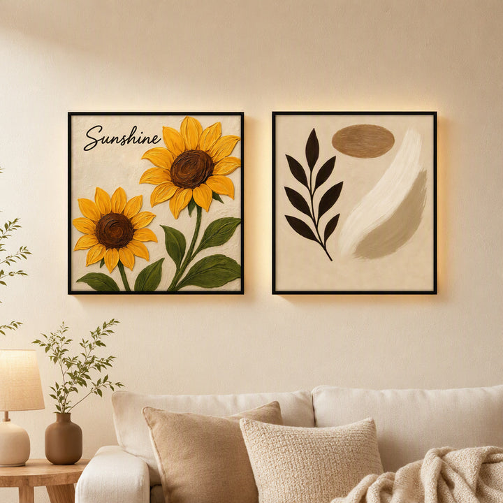Inspirerende Zonnebloem Wanddecoratie