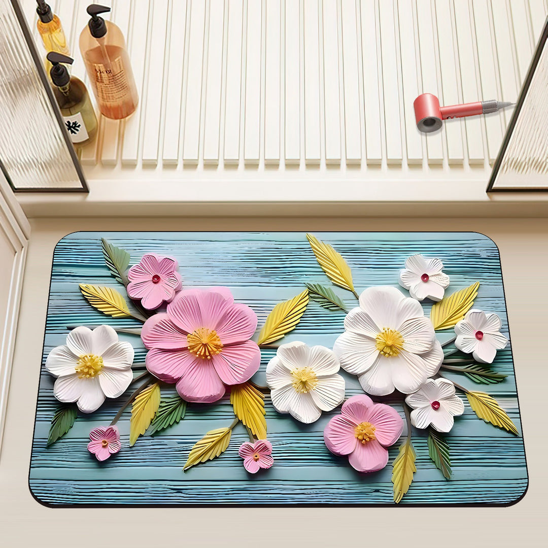 Artistieke Bloemen Badmat
