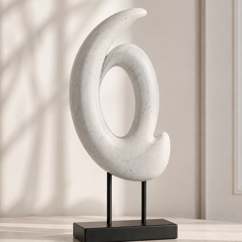 Abstract Marmeren Decoratieve Sculptuur