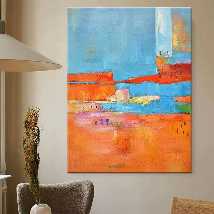 Abstract Expressionistische Acryl Canvas Kunstwerk
