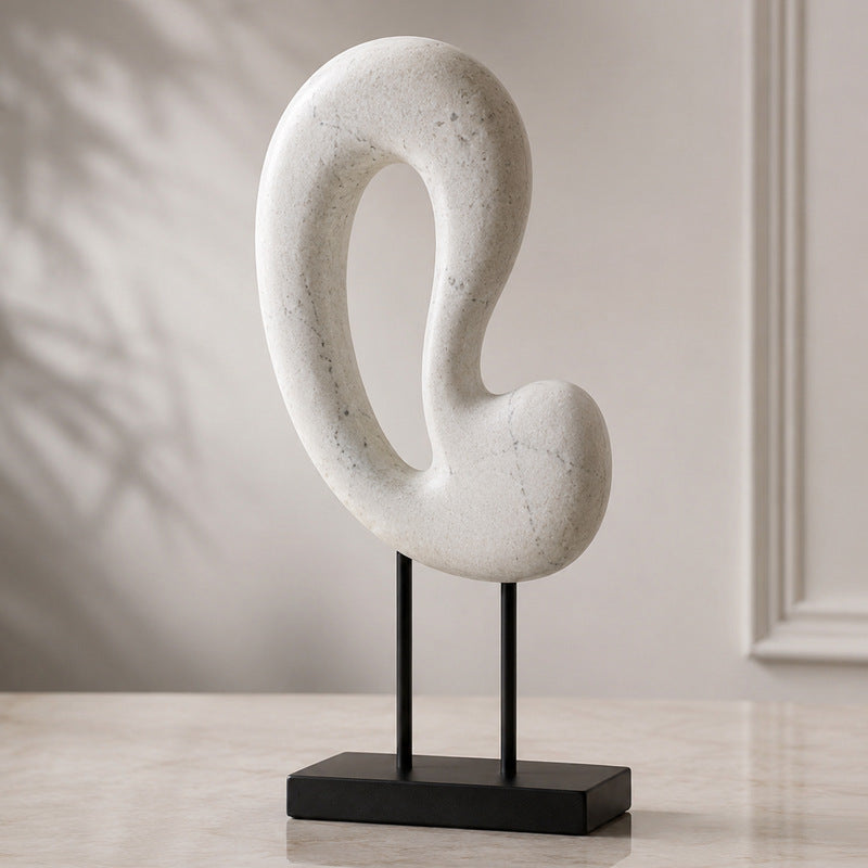 Abstract Marmeren Decoratieve Sculptuur
