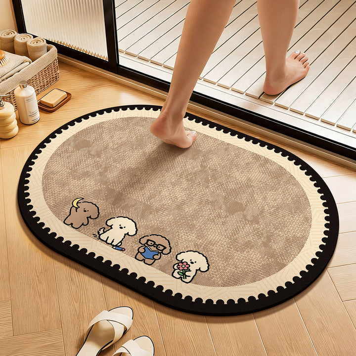 Pluche Cartoon Hondengebied Mat