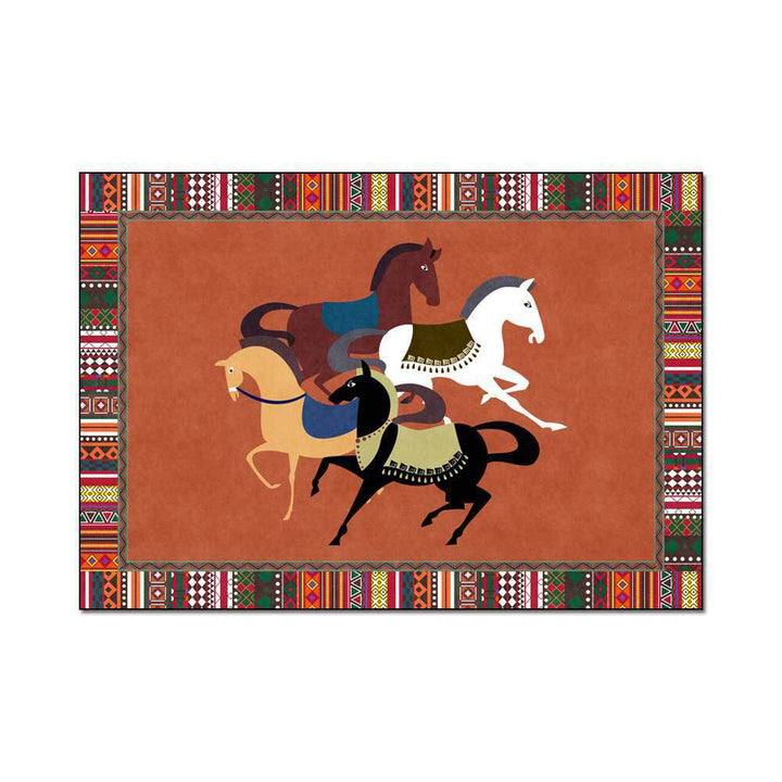 Artistiek Paard-Thema Gebiedsmat