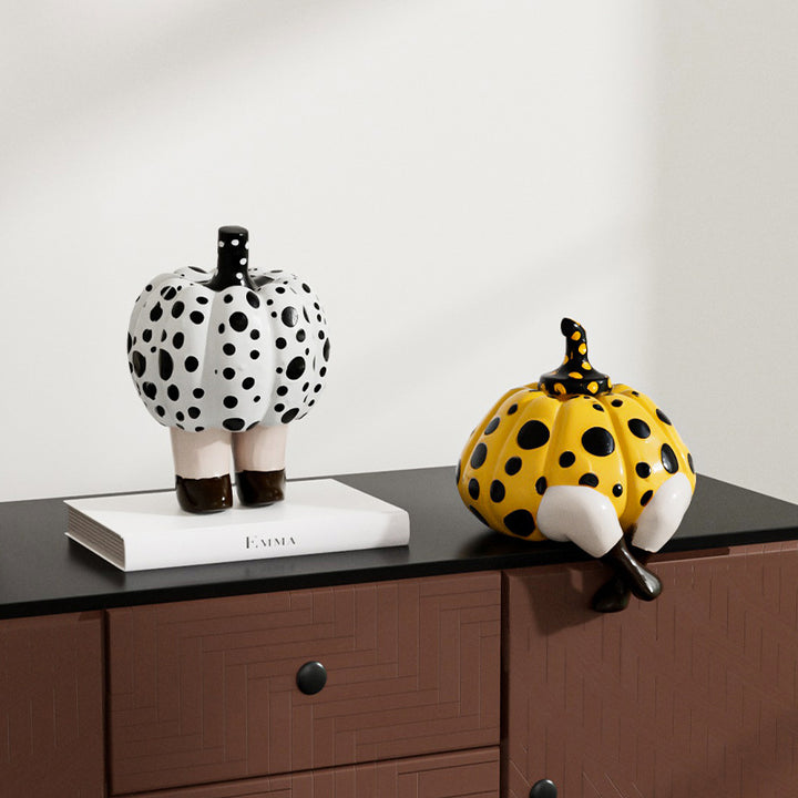 Grappige Pompoen Decoratieve Sculptuur