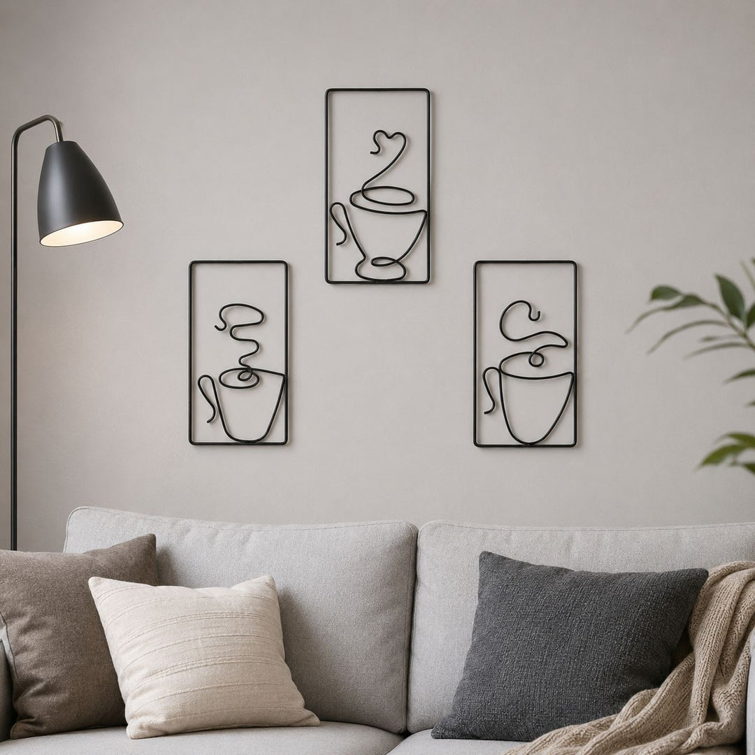 Moderne Draad Kunst Muur Decoratie