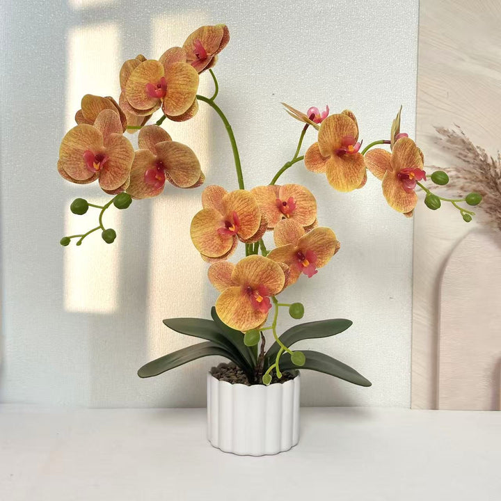 Realistische Kunstmatige Orchidee Bloem Arrangement voor Thuisdecoratie