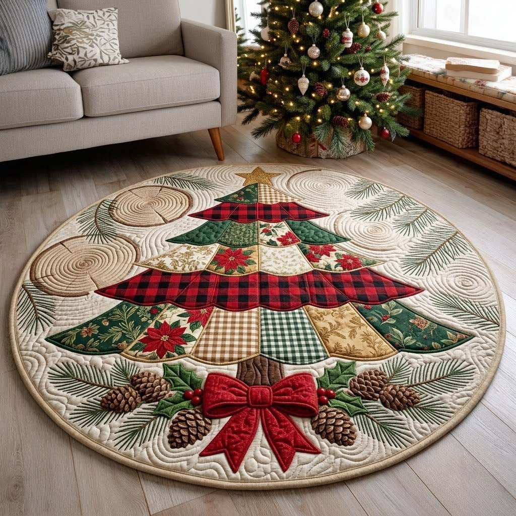 Ronde Kerstboom Tapijt