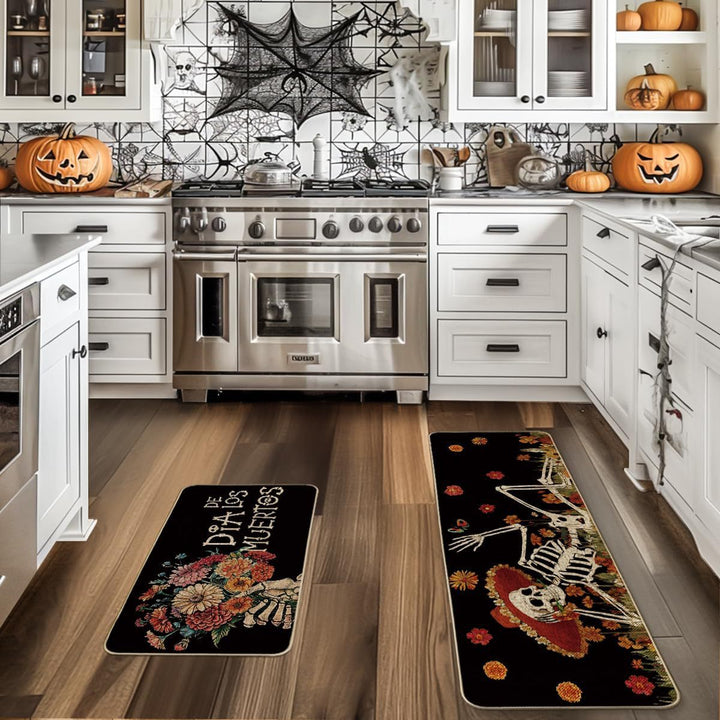 Vibrant Dag van de Doden Decoratieve Vloerkleed