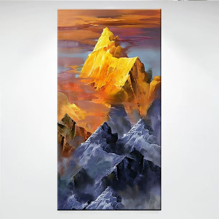 Abstract Mountain Landscape Canvas Wandkunst