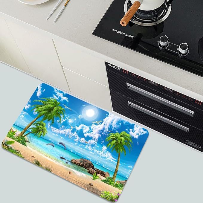 Luxueuze Bladpatroon Badmat