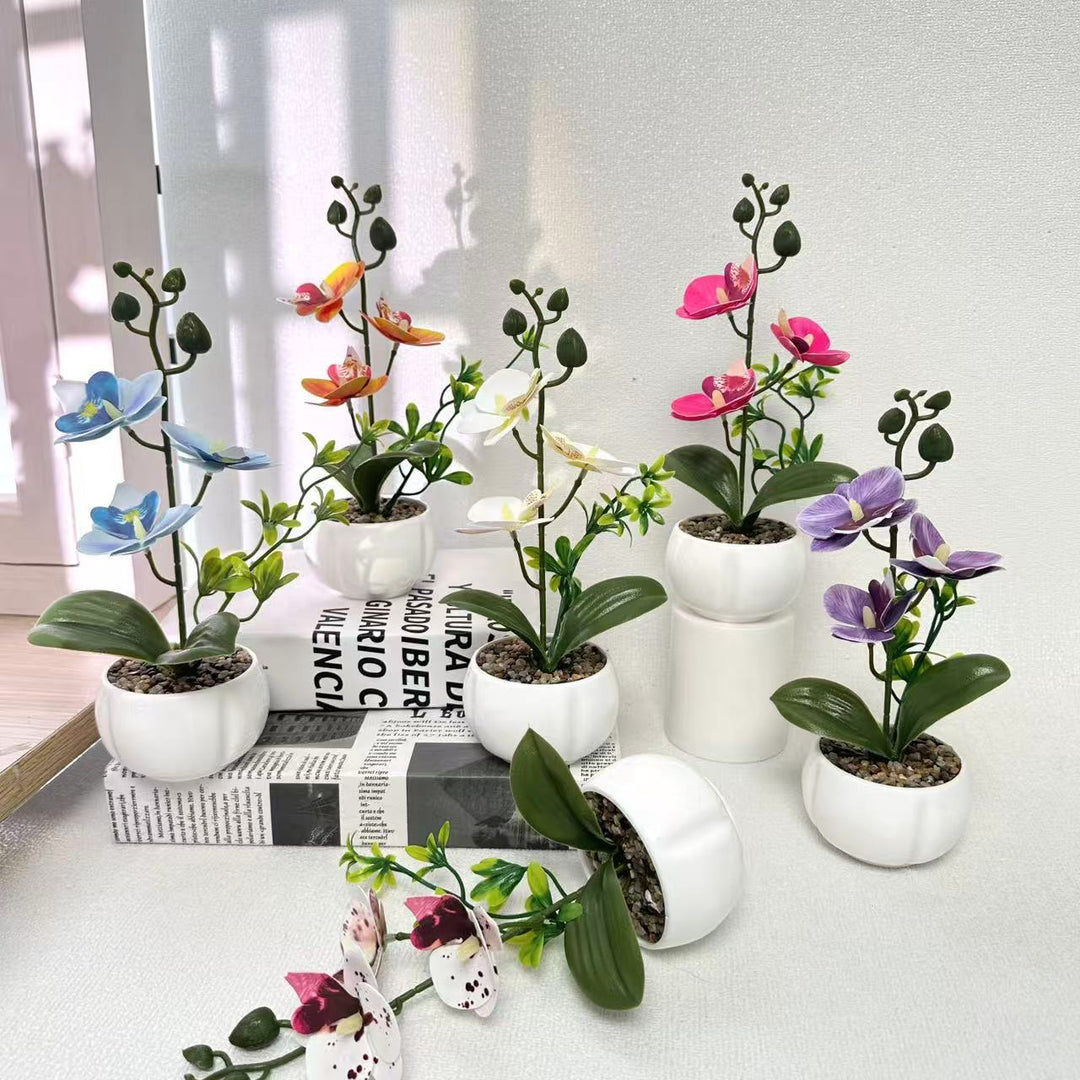 Elegante Kunstorchidee Plant voor Decoratieve Thuisdisplay