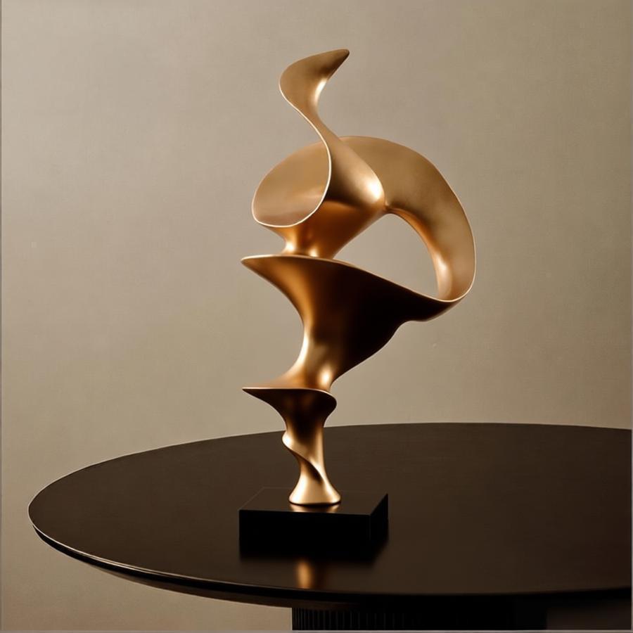 Abstract Decoratieve Stromende Sculptuur